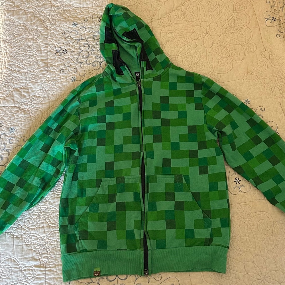 Minecraft Zip-Up Hoodie